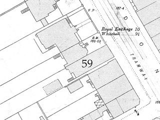 Another map section showing the same area three decades later.  Number 59 now extends all the way to the road over where the front garden used to be.