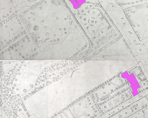 A map showing part of the area covered by the plan above.